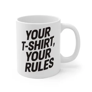 Kubek 330ml z nadrukiem Your T-shirt Your Rules